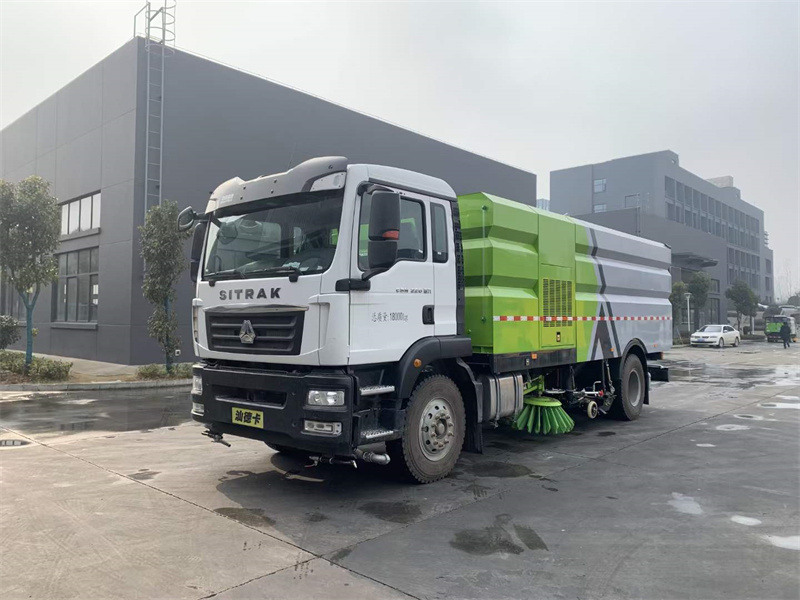 重汽汕德卡單橋洗掃車(chē)